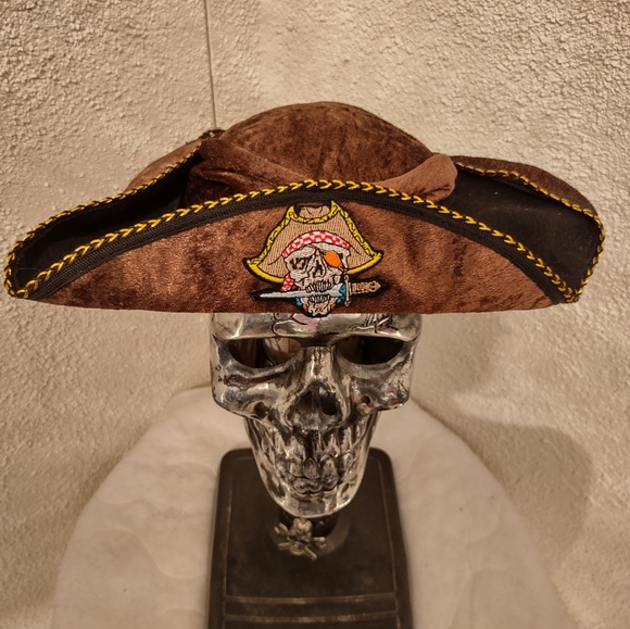 Teetot Pirate Hat Velvety Halloween Costume Party Cosplay Festival Themed Event - Picture 3 of 10